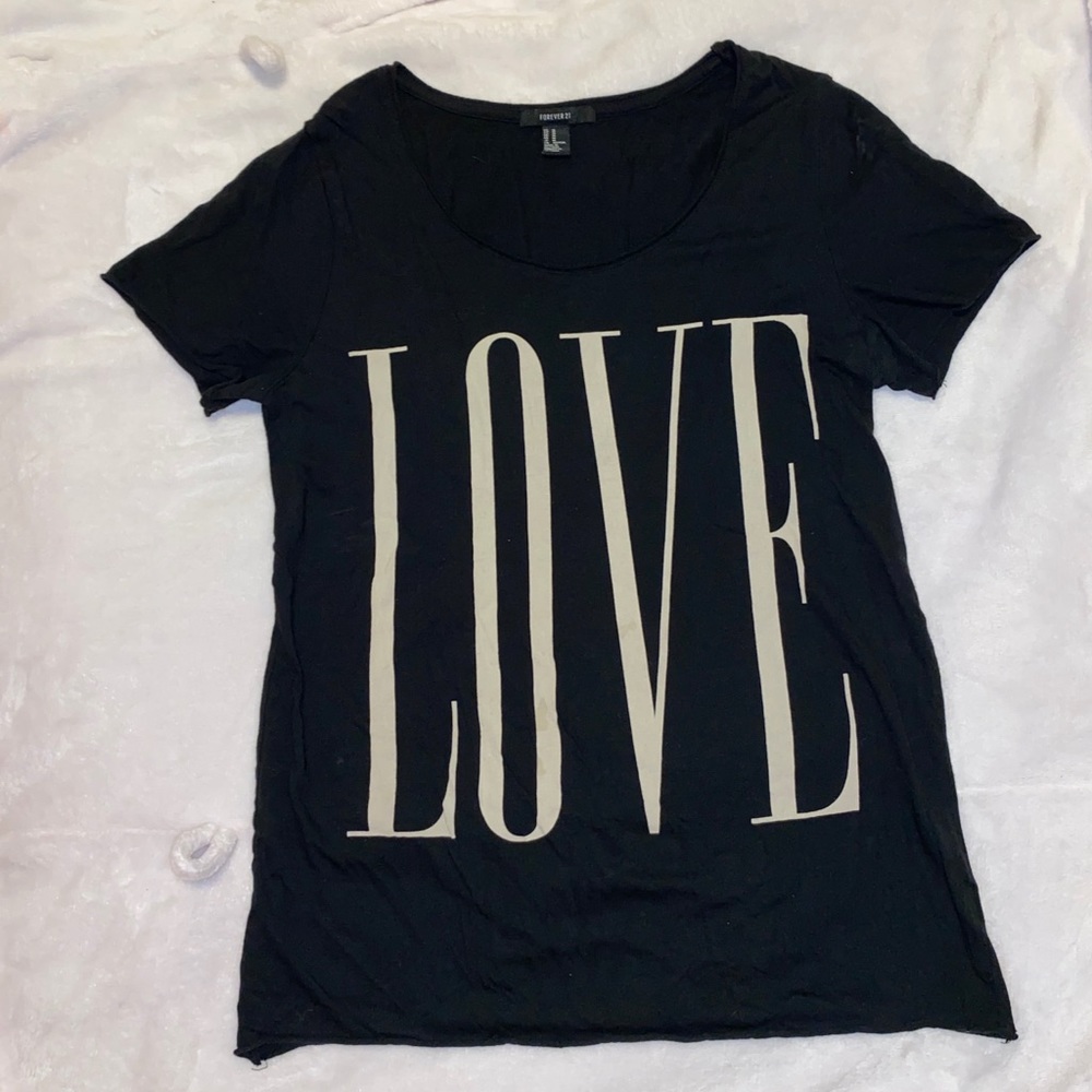Forever 21; Black graphic tee